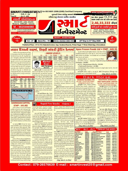 Cover image for SMART INVESTMENT -Gujarati